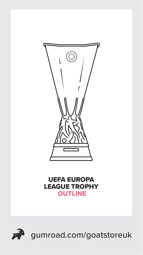 Uefa europa league trophy outline icon – Artofit