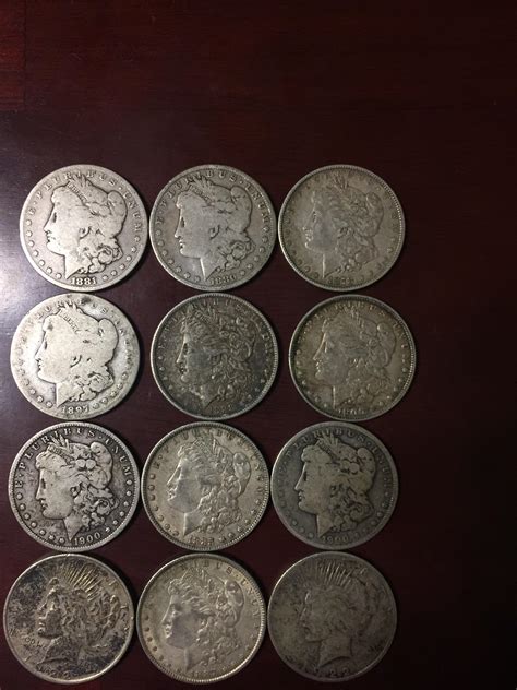 Have these old silver dollars, are they worth anything? : coins