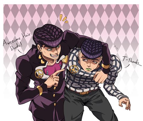 Higashikata Josuke And Kujo Josefumi Jojo No Kimyou Na Bouken And 2