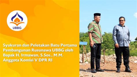 Video Syukuran Dan Peletakan Batu Pertama Pembangunan Rusunawa Ubbg