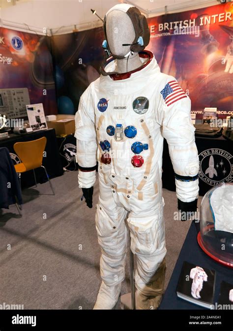 A Replica of Niel Armstrong's Space Suit he used on the Apollo 11 Moon ...