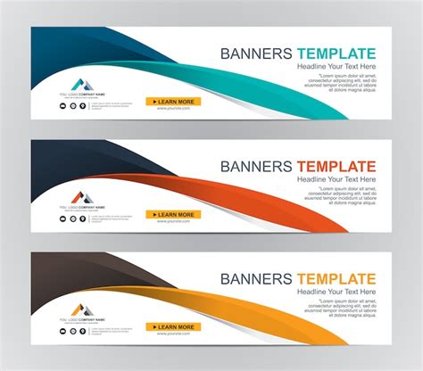 Abstrakte Web Banner Design Hintergrund Oder Header Vorlagen Premium