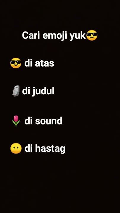 Cari Emoji Yuk🗿😶 Maaf Kalo Jelek Youtube