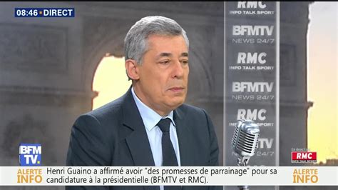 Henri Guaino face à Jean Jacques Bourdin en direct