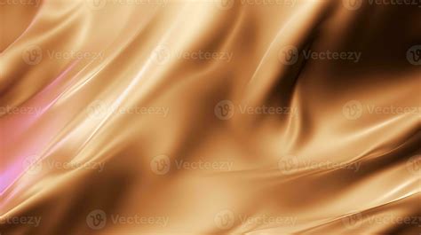 Gold Satin Fabric Texture Background Closeup Of Rippled Golden Silk