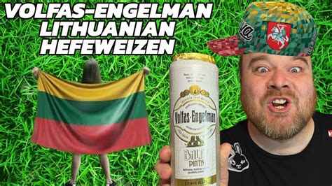 Volfas Engelman Balta Pinta Hefeweizen Lithuanian Beer Review YouTube