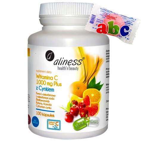 Aliness Witamina C Mg Z Cynkiem Plus Bioflawonoidy Rutyna Acerola