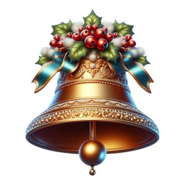 Golden Christmas Bell Ornament Golden Bell Christmas Ornament PNG