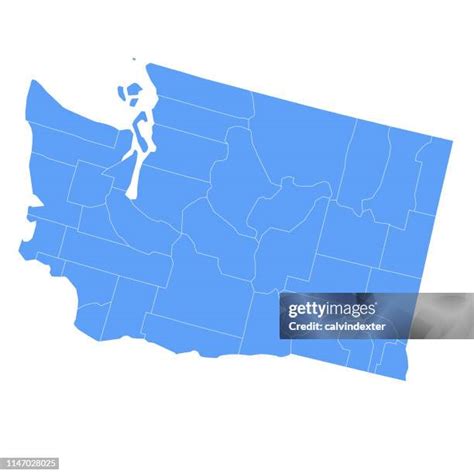 58 Washington Map Counties Stock Photos, High-Res Pictures, and Images ...