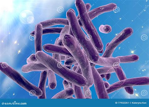 Bacteria Mycobacterium Tuberculosis Stock Illustration CartoonDealer