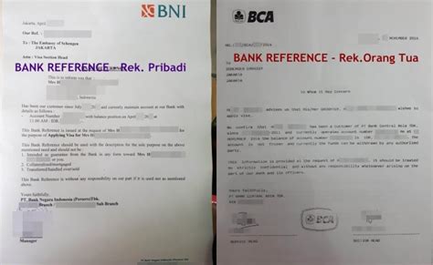 Contoh Surat Referensi Bank Bni 2021