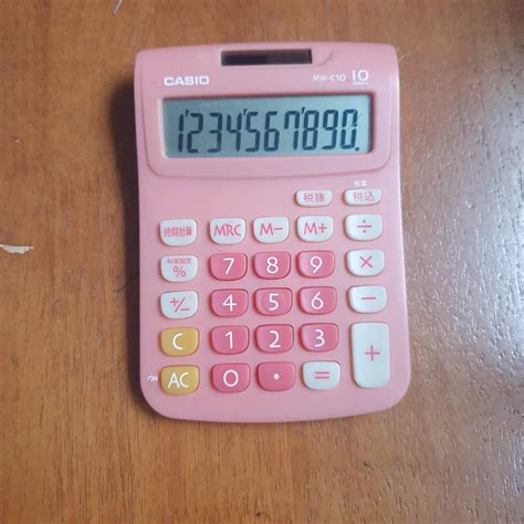 Casio Solar Powered Calculator Pink (NEED BATTERY REPLACEMENT) on Carousell