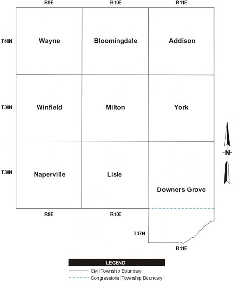 Dupage County Township Map