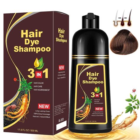 500ml Permanent Hair Dye Instant Fast Hair Dye Color Shampoos Natural Herbal Dye Ebay