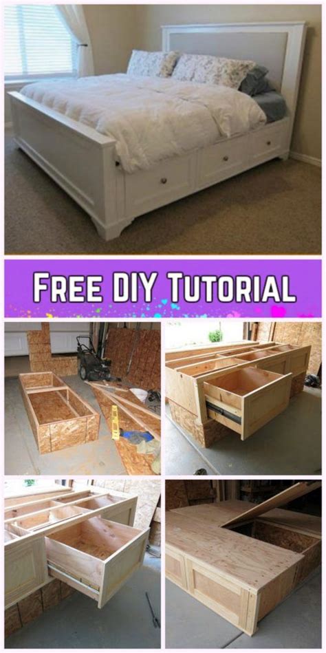 DIY King Size Storage Bed Tutorial