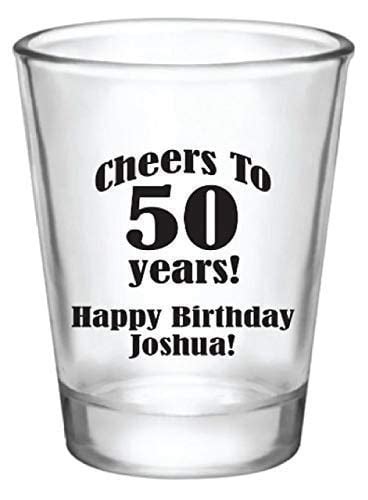 Birthday Shot Glasses Birthday Party Favors Milestone Birthday Personalized Shot Glasses