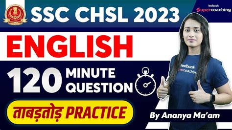 Ssc Chsl English Practice Set Minute Ques Ssc English