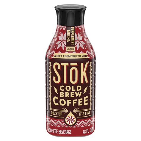 Stok Cold Brew Coffee Peppermint Mocha Creamed Sweetened