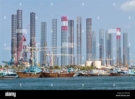 The facilities at Port Khalid in Sharjah, UAE Stock Photo - Alamy