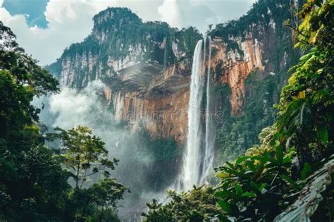 Majestic Angel Falls In Canaima National Park Nature Waterfall