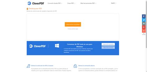 Desbloquear PDF Elimina Contraseñas Online y Gratis CleverPDF