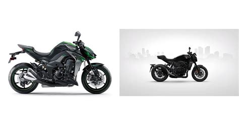 Motorrad Vergleich Kawasaki Z1000 R 2020 Vs Honda CB1000R Black