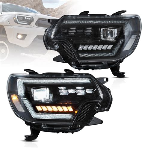 Vland Led Dual Beam Projector Headlights Assembly For 2012 2013 2014 2015 Toyota