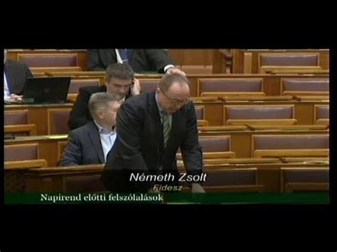 Németh Zsolt válasza Szijjártó Péter napirend előtti felszólalására