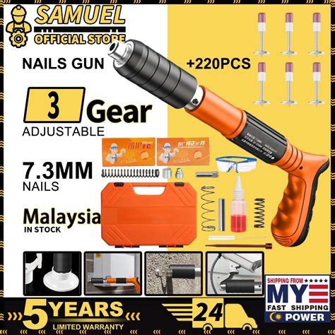 Year Warranty Manual Steel Nails Gun Free Nails Concrete Rivet Tool