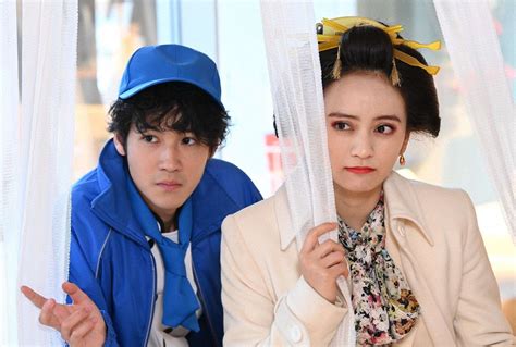 【写真 16枚】女優の岡田結実さんの主演ドラマ「江戸モアゼル～令和で恋、いたしんす。～」の第2話のワンシーン＝読売テレビ提供