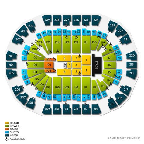 Save Mart Center Tickets Save Mart Center Seating Chart Vivid Seats