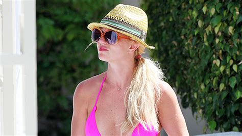 Britney Spears Rocks Hot Pink Bikini Other Outfits Photos