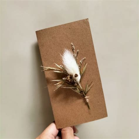 Jual Kartu Ucapan Greeting Card Dried Flower Mini Bouquet Card