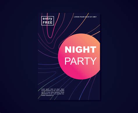 Night Party Flyer Design Vector Art & Graphics | freevector.com