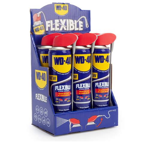 Wd 40 Lubricant With Flexible Straw 400ml 6 Pack Toolstop