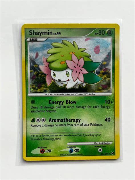 Pokemon Shaymin Platinum Exclusive Cosmos Holo Lp Ebay