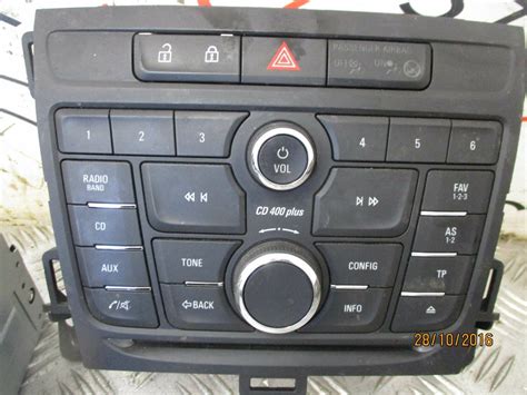 VAUXHALL ZAFIRA C TOURER 12 ON STEREO CD400 PLUS 22976602 22858075