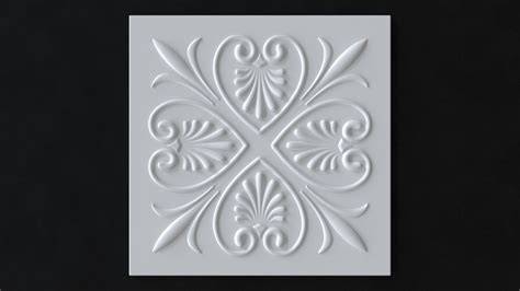 Ceiling Tile Pattern 3D - TurboSquid 1545787