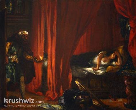 Othello And Desdemona by Eugene Delacroix - Oil Painting Reproduction