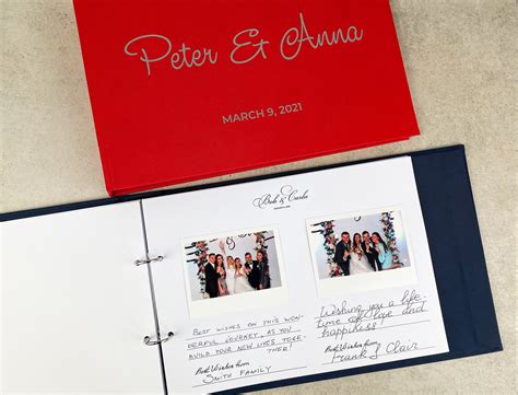 Polaroid Guest Book Photo Album Personalized Wedding Instax Etsy