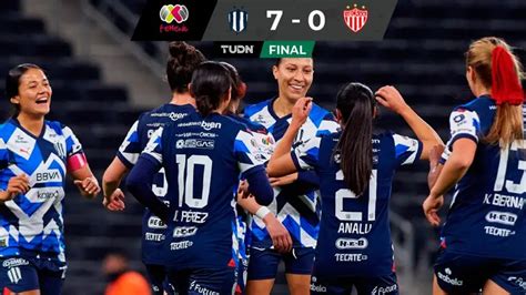 Resumen Baile De Goles Propina Rayadas A Las Centellas TUDN Liga MX