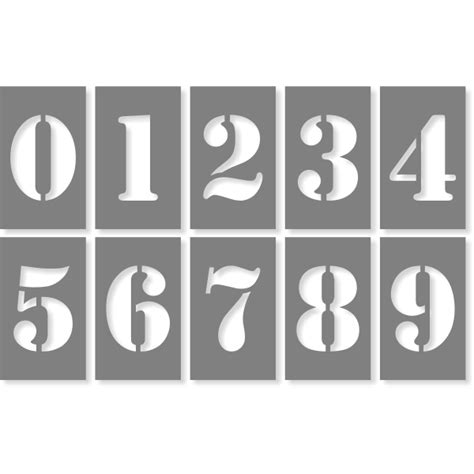 Number Stencil Pack Hc Brands