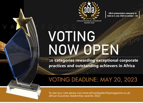 The African Business Leadership Awards Abla 2023 Polls African