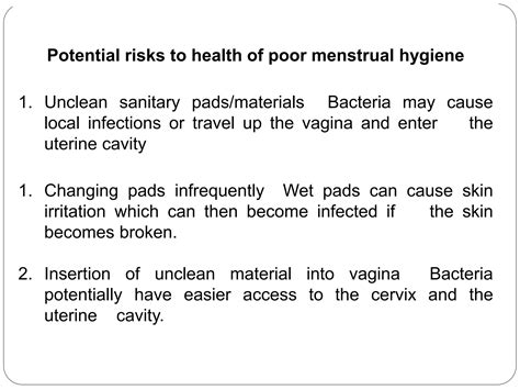 Menstrual Hygiene Ppt