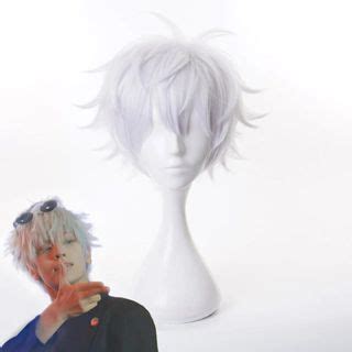 Jual Wig Gojo Satoru Manmei Rambut Palsu Cosplay Anime Jujutsu Kaisen