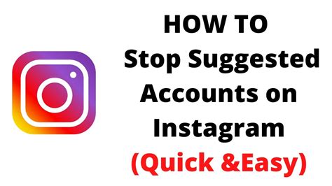 How To Stop Suggested Accounts On Instagram How To Disable Similar