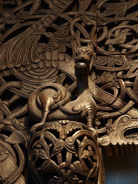 Door Of A Stave Church Viking Art Vikings Norse