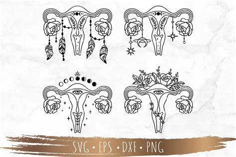 Floral Uterus Svg Feminist Svg Graphic By Mayano · Creative Fabrica