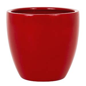 Vaso de Planta Pequeno em Cerâmica 12 7x13 5cm Vermelho Burian Leroy