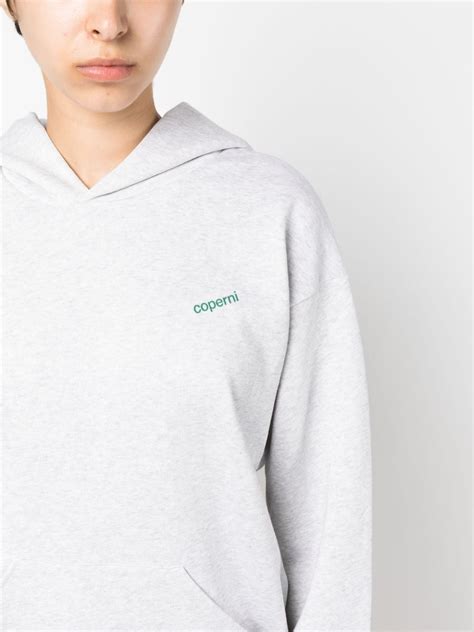 Coperni Logo Print Jersey Hoodie Farfetch